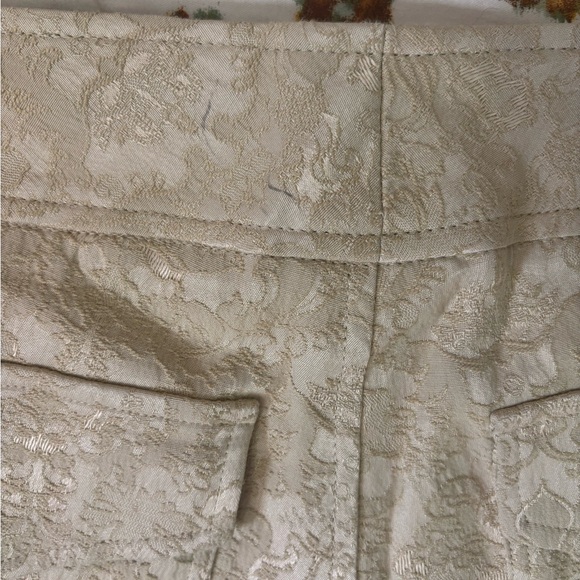 SNO SKINS Cream Textured Flare Pants Size 8 - Picture 7 of 16